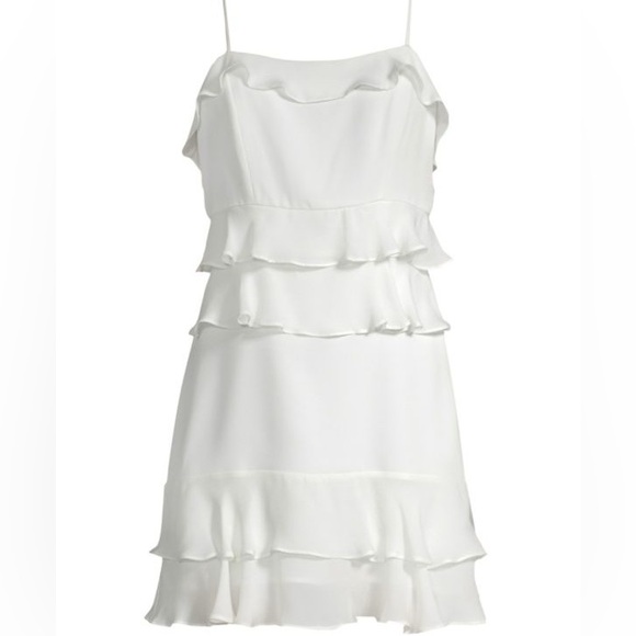 PARKER Kristie Ruffle Dress Size 4 - Picture 1 of 5